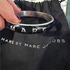 Marc by Marc Jacobs Silver and Black Bracelet